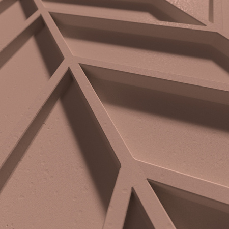 Płyta betonowa na ścianę 3D PB47 939x600x25, brudny róż CL07, beton architektoniczny