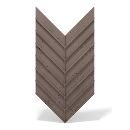 Płyta betonowa na ścianę 3D PB45 1188x600x25, czekoladowy CL02, beton architektoniczny