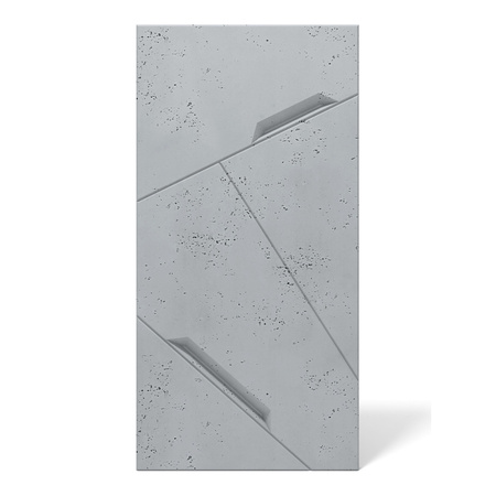Płyta betonowa na ścianę 3D PB18 1200x600x38, szary S96, beton architektoniczny