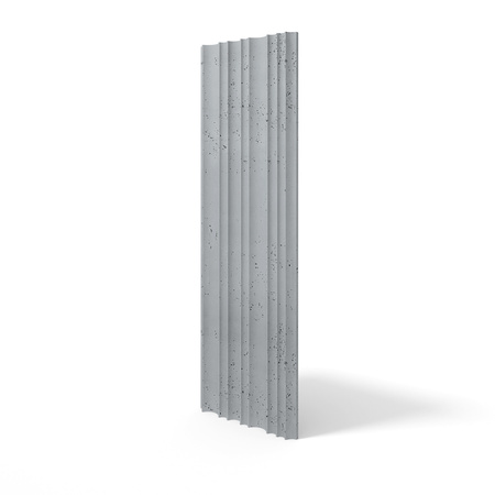 Płyta betonowa na ścianę 3D PB56 1350x430x35, szary S96, beton architektoniczny