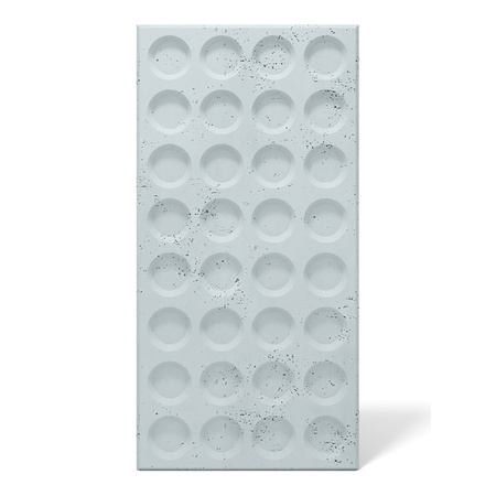 Płyta betonowa na ścianę 3D PB28 1200x600x30, jasny błękit CL06, beton architektoniczny