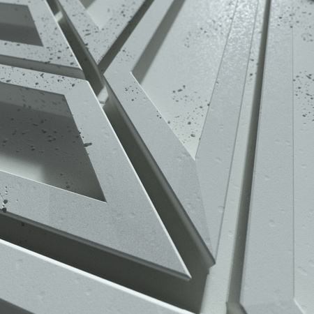 Płyta betonowa na ścianę 3D PB50 1156x600x20, jasny błękit CL06, beton architektoniczny