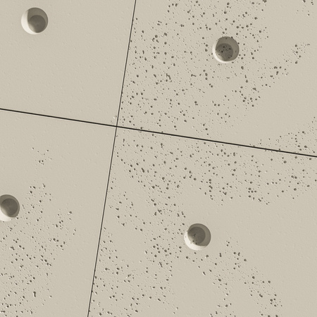 Płyta betonowa na ścianę 3D PB30 1200x600x20, kość słoniowa KS, beton architektoniczny