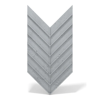 Płyta betonowa na ścianę 3D PB45 1188x600x25, szary S96, beton architektoniczny