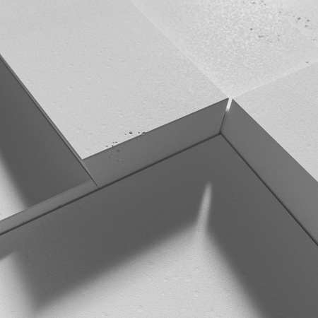 Płyta betonowa na ścianę 3D PB10 600x600x40, jasnoszary S50, beton architektoniczny