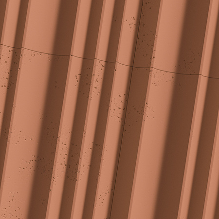 Płyta betonowa na ścianę 3D PB56 1350x430x35, terakota CL01, beton architektoniczny