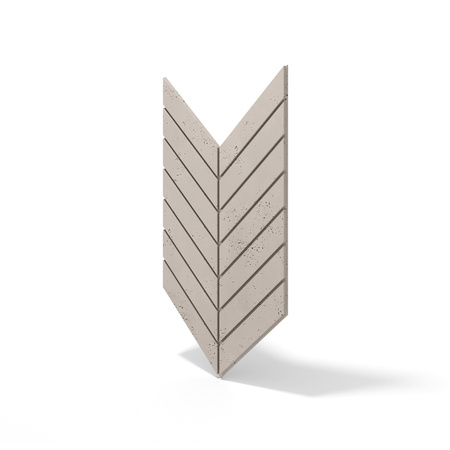 Płyta betonowa na ścianę 3D PB44 1188x600x25, kaszmirowy CL04, beton architektoniczny