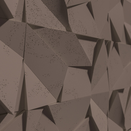 Płyta betonowa na ścianę 3D PB06 600x600x42, czekoladowy CL02, beton architektoniczny