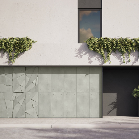 Płyta betonowa na ścianę 3D PB05A 1200x600x48, pistacjowy CL08, wzór A, beton architektoniczny