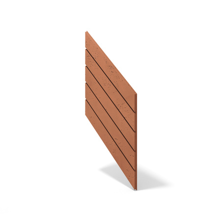 Płyta betonowa na ścianę 3D PB43 1210x500x25, terakota CL01, beton architektoniczny
