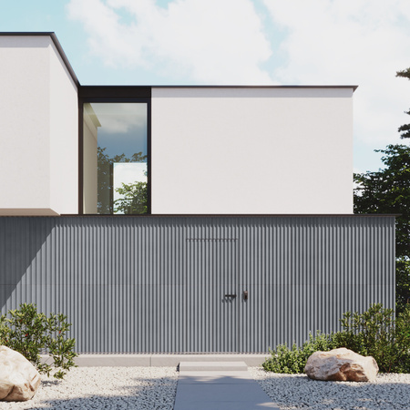 Płyta betonowa na ścianę 3D PB59 1350x500x35, antracytowy B08, beton architektoniczny