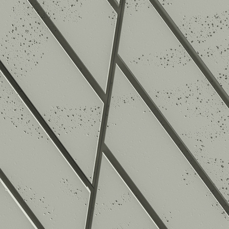 Płyta betonowa na ścianę 3D PB43 1210x500x25, pistacjowy CL08, beton architektoniczny