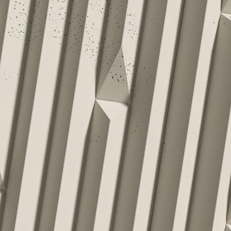 Płyta betonowa na ścianę 3D PB63 1350x480x35, kość słoniowa KS, beton architektoniczny