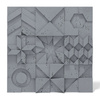 Płyta betonowa na ścianę 3D PB12 600x600x40, antracytowy B08, beton architektoniczny