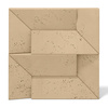 Płyta betonowa na ścianę 3D PB26A 600x600x45, miodowy CL03; wzór A, beton architektoniczny
