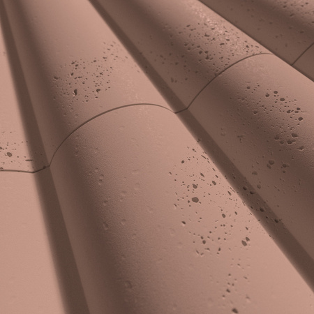 Płyta betonowa na ścianę 3D PB61 1350x500x37, brudny róż CL07, beton architektoniczny