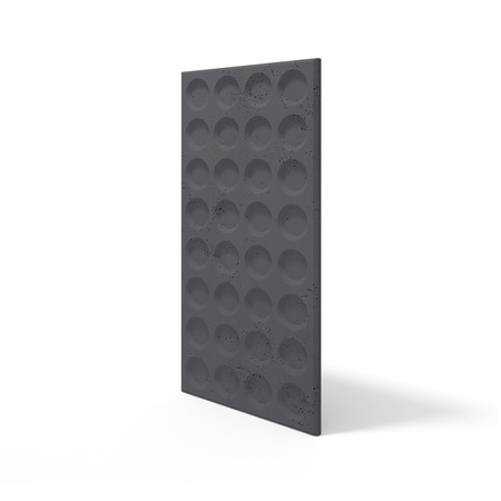 Płyta betonowa na ścianę 3D PB28 1200x600x30, czarny B15, beton architektoniczny