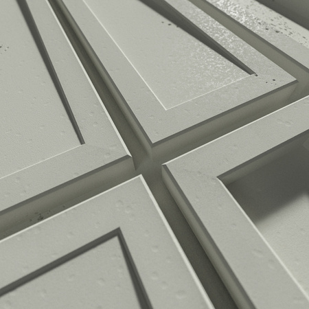 Płyta betonowa na ścianę 3D PB66B 1350x430x22, pistacjowy CL08; wzór B, beton architektoniczny