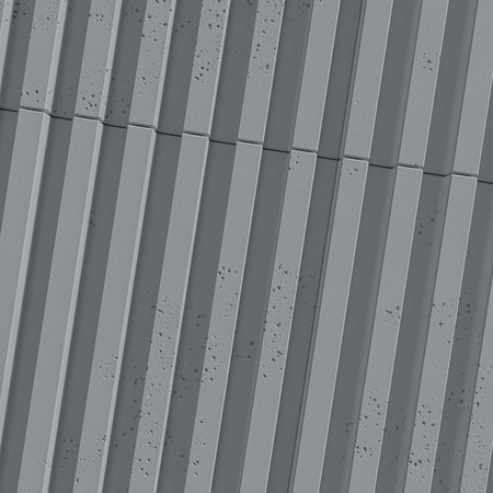 Płyta betonowa na ścianę 3D PB38 1350x480x30, antracytowy B08, beton architektoniczny