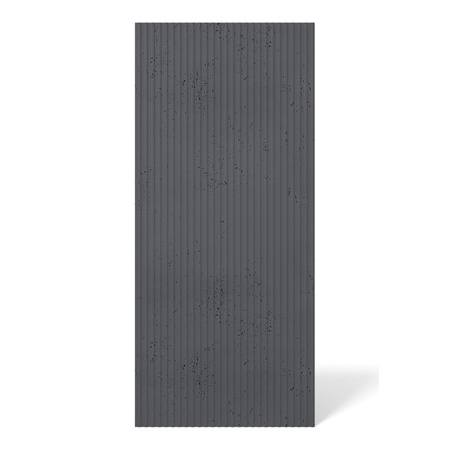 Płyta betonowa na ścianę 3D PB37 1350x600x12, czarny B15, beton architektoniczny
