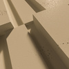 Płyta betonowa na ścianę 3D PB13 1200x600x40, miodowy CL03, beton architektoniczny