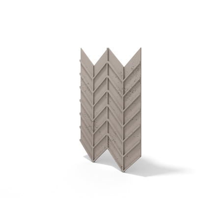 Płyta betonowa na ścianę 3D PB47 939x600x25, szarobeżowy CL05, beton architektoniczny