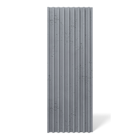 Płyta betonowa na ścianę 3D PB39 1350x490x30, antracytowy B08, beton architektoniczny