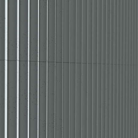 Płyta betonowa na ścianę 3D PB64 1350x480x30, jasny błękit CL06, beton architektoniczny