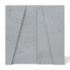 Płyta betonowa na ścianę 3D PB10B 600x600x40, szary S96; wzór B, beton architektoniczny
