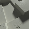 Płyta betonowa na ścianę 3D PB11 1200x600x40, zgaszona zieleń CL09; wzór A, beton architektoniczny