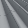 Płyta betonowa na ścianę 3D PB60 1350x520x35, antracytowy B08, beton architektoniczny