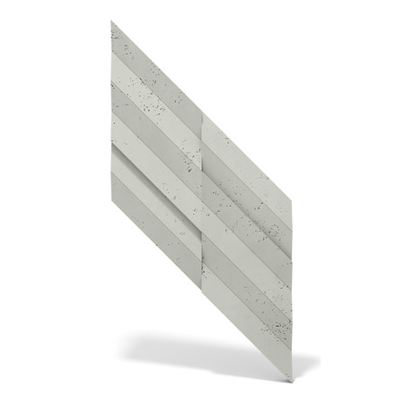 Płyta betonowa na ścianę 3D PB70A 1200x600x35, pistacjowy CL08; wzór A, beton architektoniczny