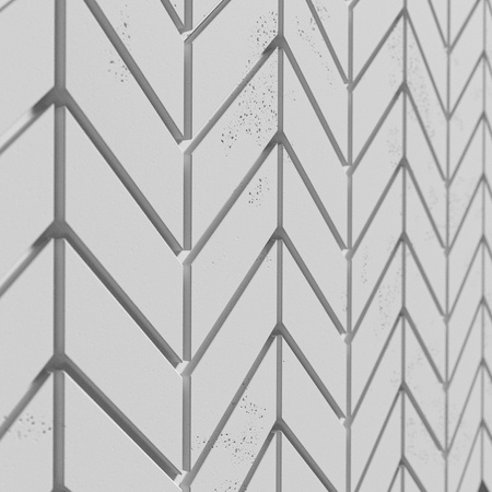 Płyta betonowa na ścianę 3D PB46 939x600x25, jasnoszary S50, beton architektoniczny