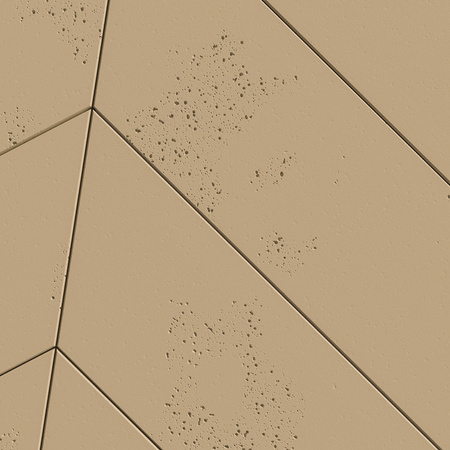 Płyta betonowa na ścianę 3D PB35 455x120x20, miodowy CL03, beton architektoniczny