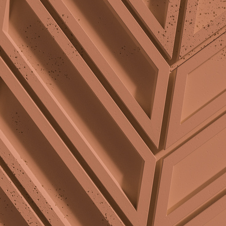 Płyta betonowa na ścianę 3D PB50 1156x600x20, terakota CL01, beton architektoniczny