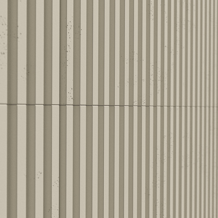 Płyta betonowa na ścianę 3D PB38 1350x480x30, kość słoniowa KS, beton architektoniczny