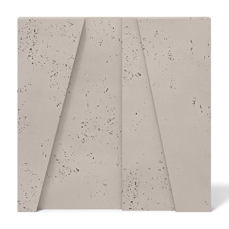 Płyta betonowa na ścianę 3D PB10B 600x600x40, kaszmirowy CL04; wzór B, beton architektoniczny