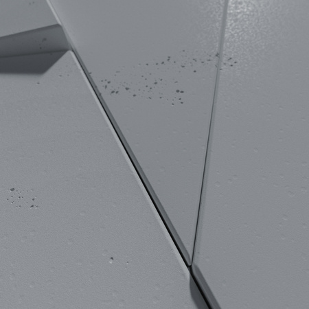 Płyta betonowa na ścianę 3D PB05B 1200x600x48, antracytowy B08, wzór B, beton architektoniczny