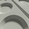 Płyta betonowa na ścianę 3D PB28 1200x600x30, pistacjowy CL08, beton architektoniczny
