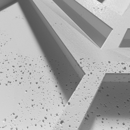 Płyta betonowa na ścianę 3D PB27 1200x600x35, jasnoszary S50, beton architektoniczny