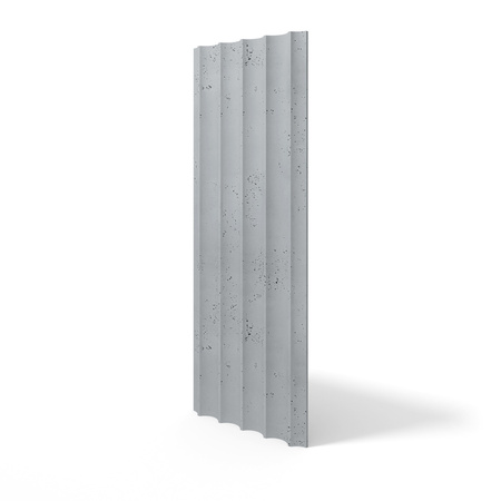 Płyta betonowa na ścianę 3D PB59 1350x500x35, szary S96, beton architektoniczny