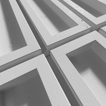 Płyta betonowa na ścianę 3D PB51 800x410x20, jasnoszary S50, beton architektoniczny
