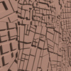 Płyta betonowa na ścianę 3D PB71D 600x600x22, brudny róż CL07; wzór D, beton architektoniczny