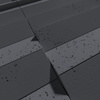 Płyta betonowa na ścianę 3D PB69 5x22,6x2,czarny B15, beton architektoniczny