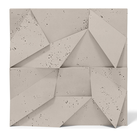 Płyta betonowa na ścianę 3D PB06B 600x600x42, kaszmirowy CL04; wzór B, beton architektoniczny