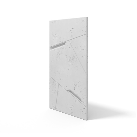 Płyta betonowa na ścianę 3D PB18B 1200x600x38, jasnoszary S50; wzór B, beton architektoniczny