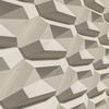 Płyta betonowa na ścianę 3D PB02 448x200x40, kość słoniowa KS, beton architektoniczny
