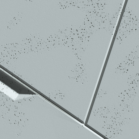 Płyta betonowa na ścianę 3D PB18 1200x600x38, jasny błękit CL06, beton architektoniczny