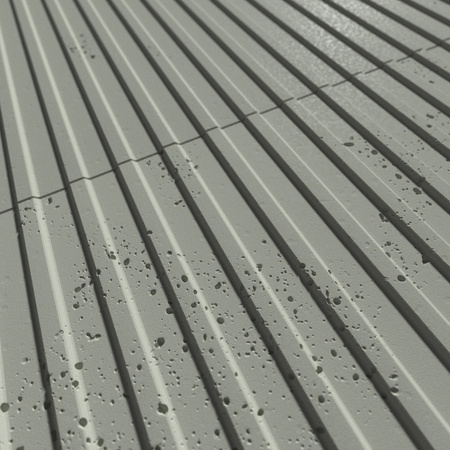 Płyta betonowa na ścianę 3D PB37 1350x600x12, zgaszona zieleń CL09, beton architektoniczny