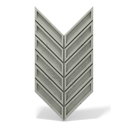Płyta betonowa na ścianę 3D PB50 1156x600x20, zgaszona zieleń CL09, beton architektoniczny